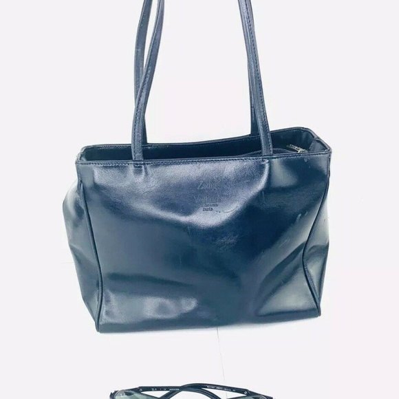 Authentic Zadig & Voltaire By T Gillier Boxy Leather Bag Vintage square Satchel - Picture 2 of 14